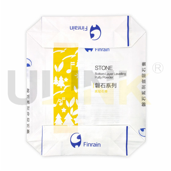 20kg Pasted PP Valve Sack Empty Putty Powder Bags for Sale