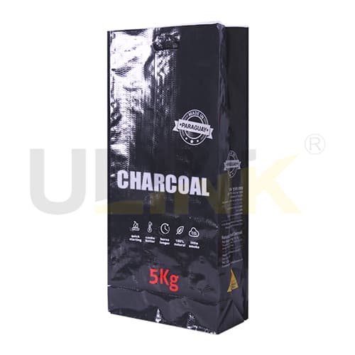 5kg Custom Side Gusset Woven Polypropylene Charcoal Bags with Cut Handle