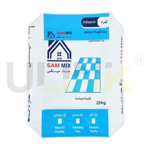 20kg Waterproof Tile Adhesive Packing PP Woven Valve Sack Bags