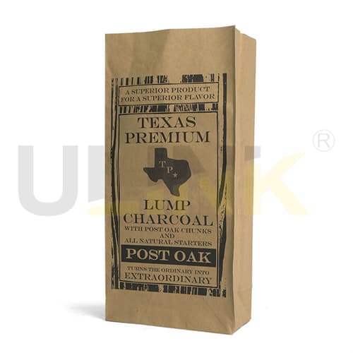 Custom 8kg Square Bottom Lump Charcoal Paper-Plastic PP Composite Bag