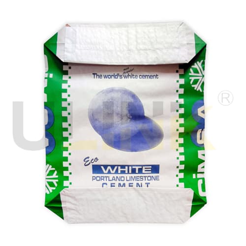 Custom 25kg Valve Kraft Paper Bags For Cement