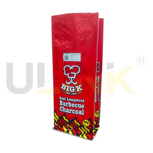 Side Gusset 5kg BOPP Laminated Woven PP Bags for Barbecue Charcoal