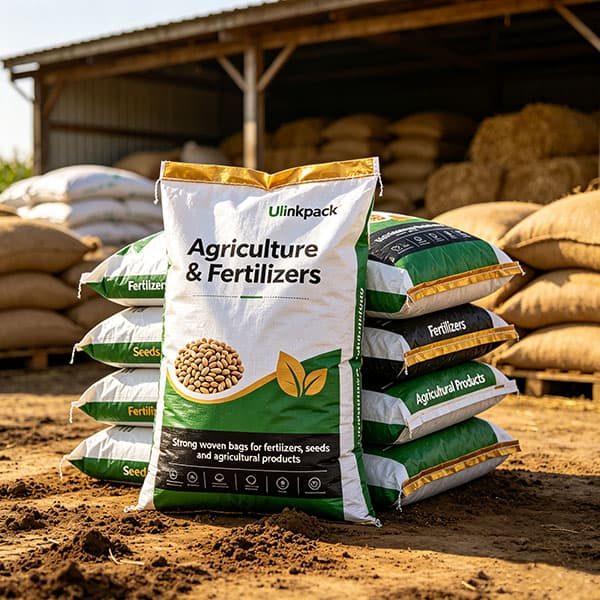 PP woven bags for fertilizers, seeds and agricultural products